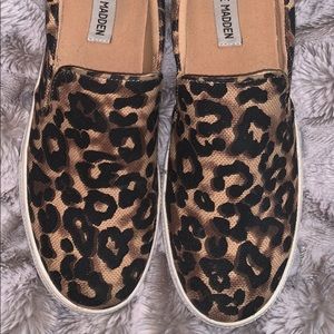 Steve Madden Cheetah Print Slip Ons
